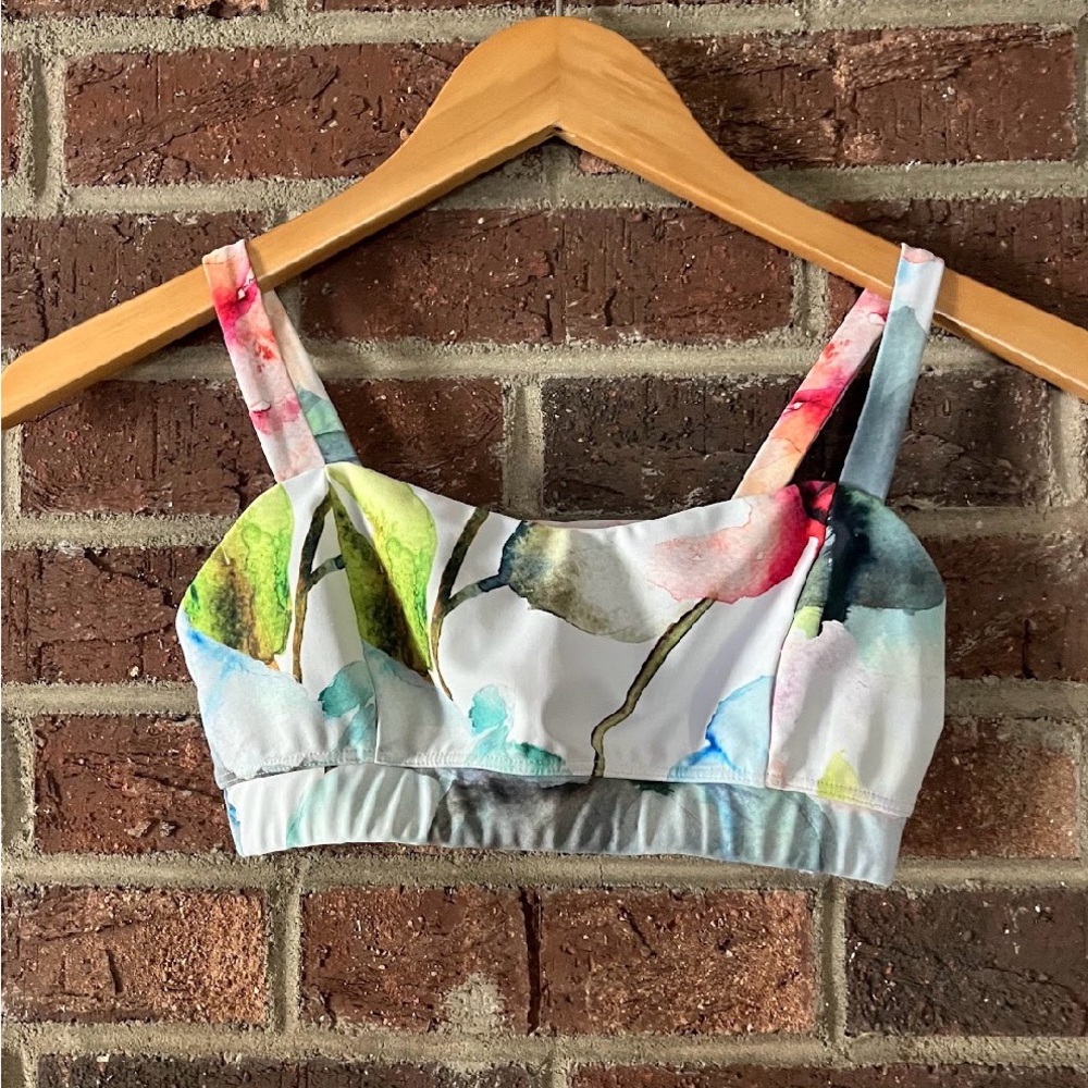 Floral Print sports bra
